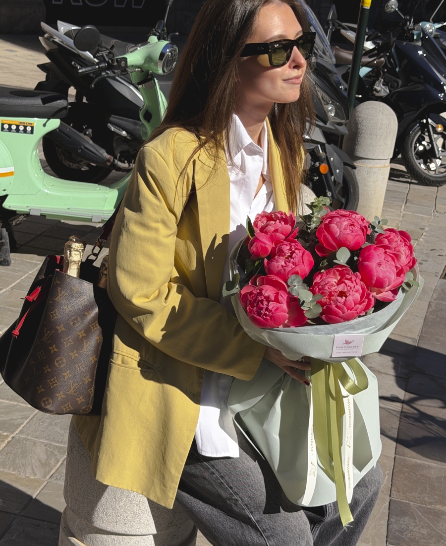 "Pink Devotion" - Pink Peony Bouquet